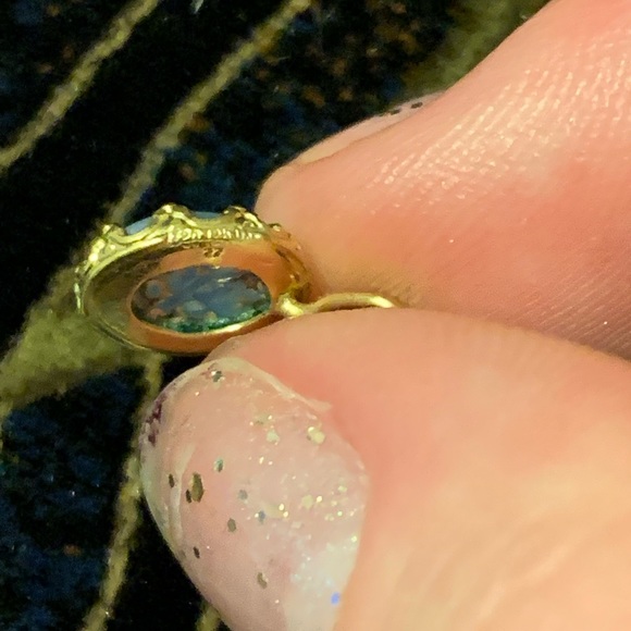 Vintage 1960’s Natural Opal 12K Gold Filled Pendant - Picture 3 of 5